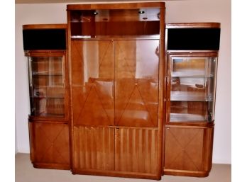 Manhattan Cabinetry Custom Wall Unit With Lighting Paid $12,000