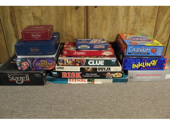 Large Assortment Of Board Games