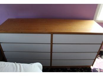 Wood White Drawer Dresser 2