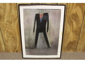 Man In Suit Framed Painting