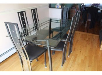 Amisco Industries Glass Dining Table & Chairs