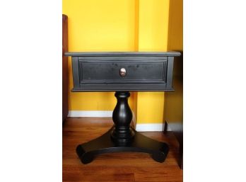 Black Square Top End Table