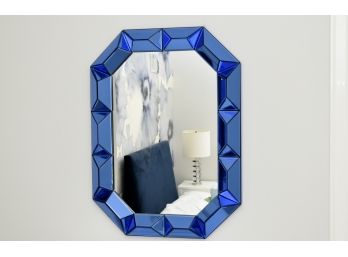 Funky Blue Frame Wall Mirror 34 X 46