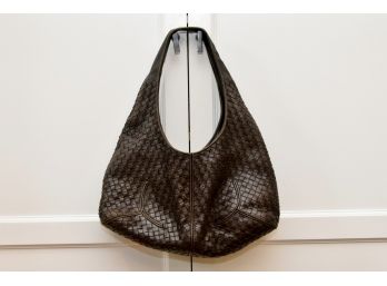Authentic Botega Venata Brown Leather Handbag