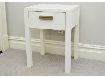 White Nightstand / Side Table 18 X 16 X 24