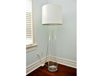 Anaheim Tall Glass Cylinder Floor Lamp Retail $1200
