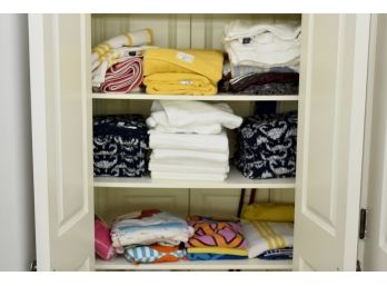 Closet Filled With Pool Towels Including Ralph Lauren And More