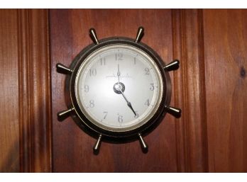 Vintage Airguide Ship Wheel Clock