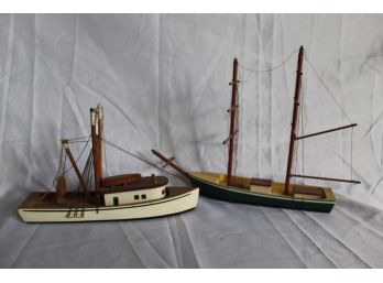 Folk Art Frigate Ship Models