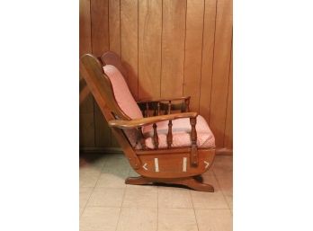 Rocking Chair W/ Pink Cushion