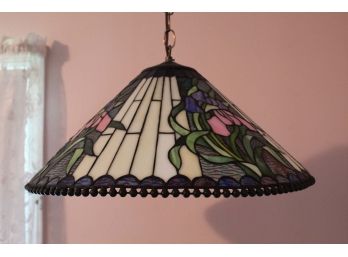 Tiffany Style Stained Glass Hanging Chain Light
