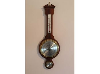 Fabulous Vintage Mahogany Airguide Barometer