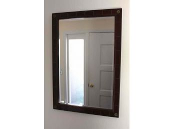 Lovely Wood Frame Wall Mirror- Handsome Young Fella Not Included