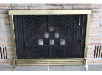 Brass Fireplace Screen