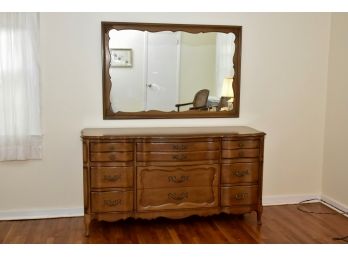Carleton House Fine Furniture Maple Dresser And Mirror