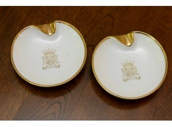 Pair Of Vintage 'Carlyle Hotel' Ashtrays
