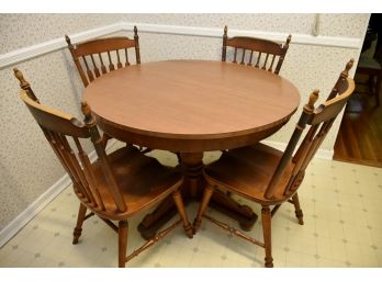 42' Round Kitchen Table With Four Chairs