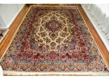 One-of-a-Kind Antique Kerman Handwoven Wool Area Rug 120x169