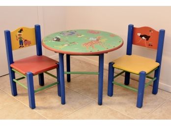 Wooden Kids Table And Chair 24 Round By 18 High