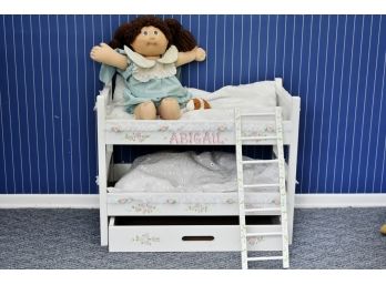 Vintage Cabbage Patch Abigal Doll And Bunkbed