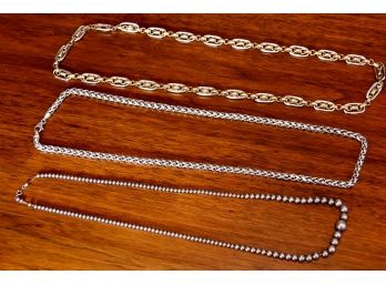 Trio Of Costume Jewelry Necklaces Lot #10