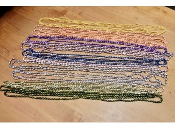 Collection Of Colored Necklaces Lot #13