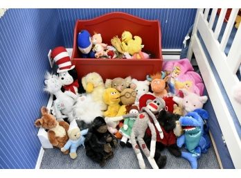 Collection Of Stuffed Animals And Toy Chest