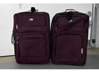 Leisure His And Hers Large Travel Suitcases