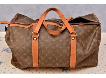Vintage Louis Vuitton Monogram Leather Duffle Bag #2 (broken Zipper)