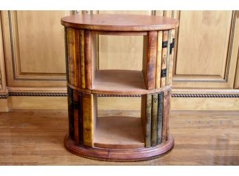 Leather Top Book Side Table 14 X 20 X 24