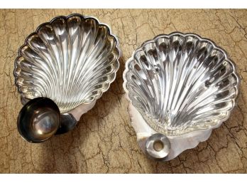 Scalloped Silverplate Serving Dishes