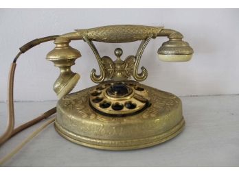 Vintage Gold Takara IHAG Japan Rotary Phone