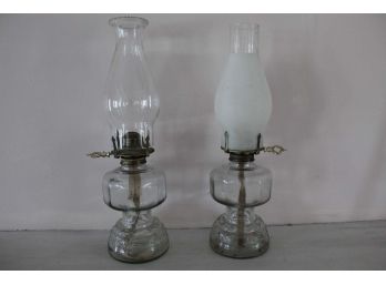 Pair Of Kerosene Lamps