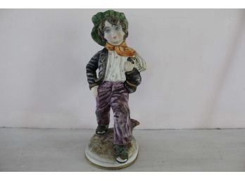 Italy Boy With Green Hat Statue