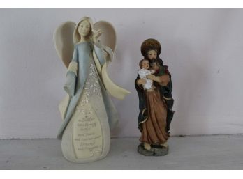 Religious Figurines (One Has Chipped Hand)