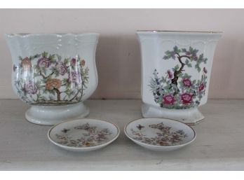 Floral Vases & Miniature Plates