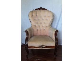 Amazing Victorian Mahogany Carved Side Chair