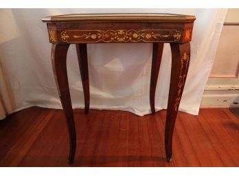 Vintage Italian Inlaid Lacquered Wood Gaming Table