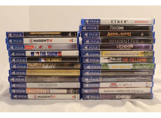 Lot Of 23 Playstation 4 Games (13 Unopened!)