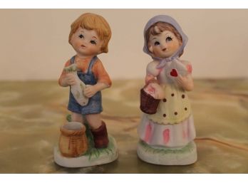 Little Boy & Girl Figurines