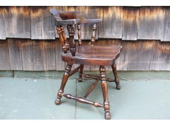Vintage Heavy Oak Captains Chair