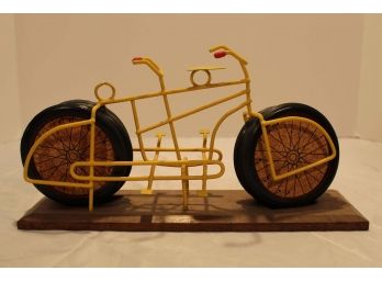 Vintage Bicycle Built For Two Coaster Holder And 6 Coasters