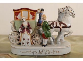 Horse & Carriage Figurine