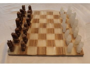Marble Aztec Chess Set