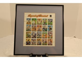 Framed Usps Legends Of Baseball “All Century Team” Stamps