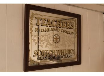 Vintage Mirrored Drinking Sign
