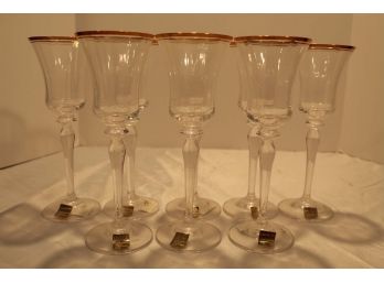 Set Of 8 Mikasa Jamestown Water Goblets