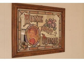 Vintage Home Sweet Home Mirrored Sign