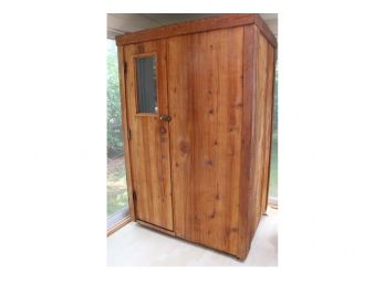 Traditional Pine Sauna Cabinet With 110 Electric