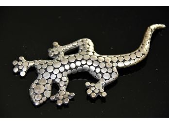 Jewelry Lot 3 Sterling Silver Gecko Brooch